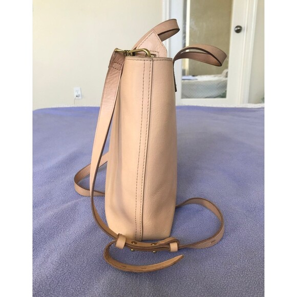 Madewell zip top transport crossbody tote natural buff - Picture 2 of 12